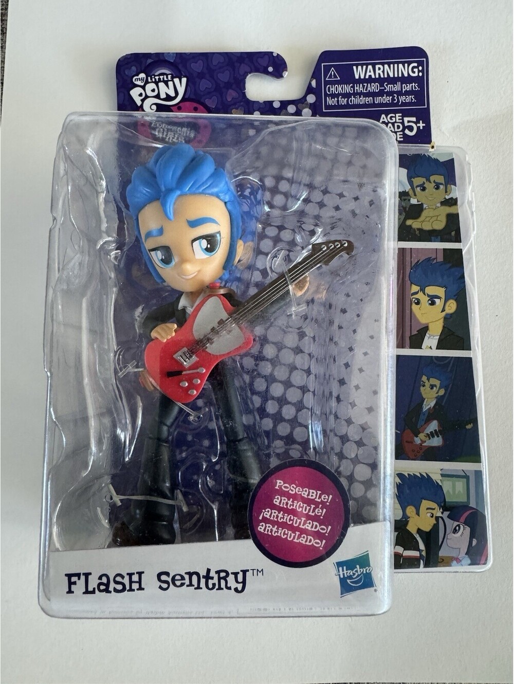 My Little Pony Equestria Girls Minis Flash Sentry Figure Guitar Hasbro 2015